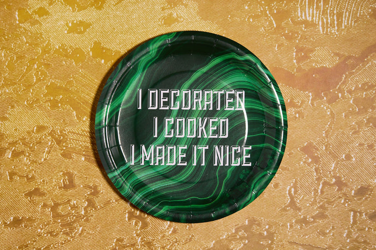 I Decorated I Cooked I Made It Nice Paper Plate Set