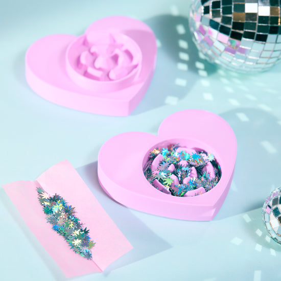 Crazy 4 U Grinder, Conversation Candy Heart, Valentines Day Gift, Pink Smoking Accessory, Nostalgic Gift for Bestie, Girly Herb Grinder