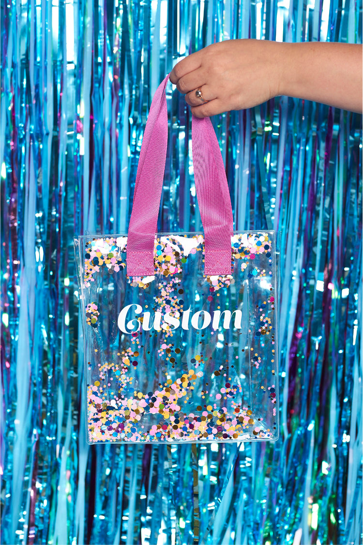 Personalized Mini Glitter Tote