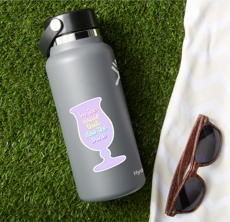 I'm The Straw That Stirs The Drink Sticker