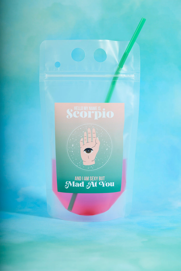 Scorpio Zodiac Drink Pouch Set