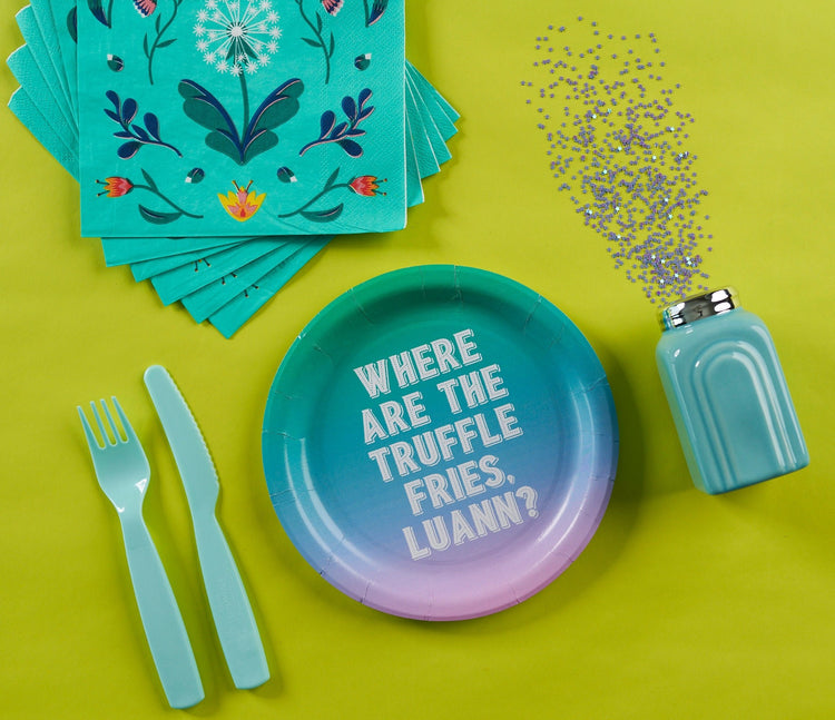 Truffle Fries Paper Plate Set