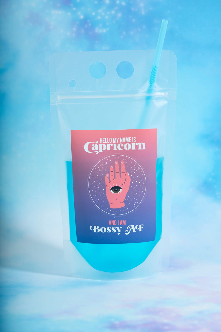 Capricorn Zodiac Drink Pouch Set