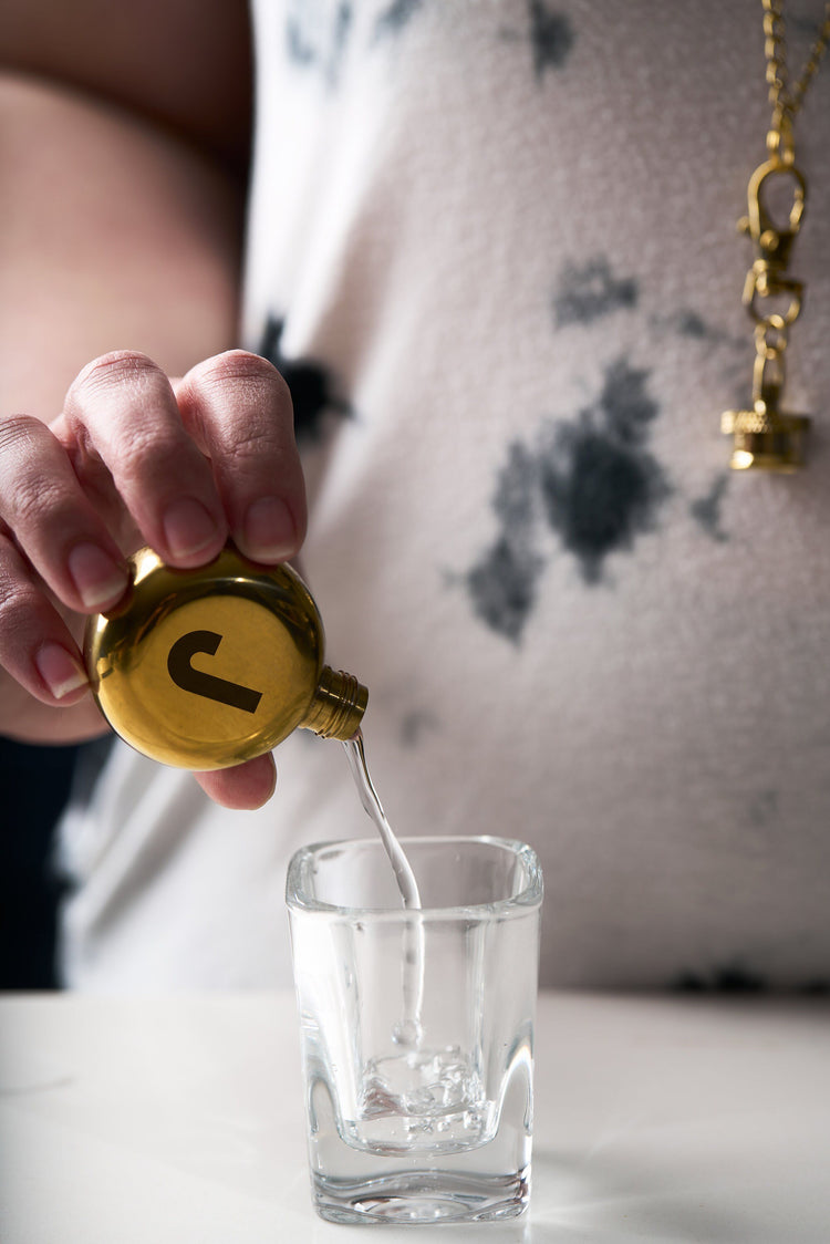 Monogram Flask Necklace