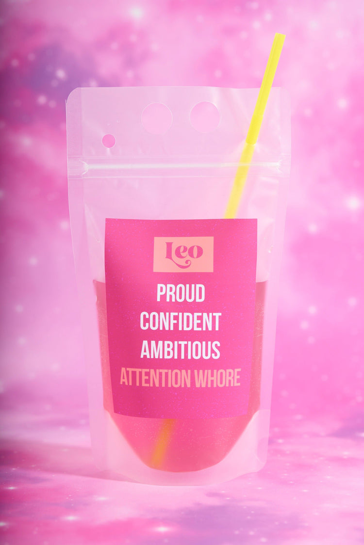 Leo Zodiac Drink Pouch Set