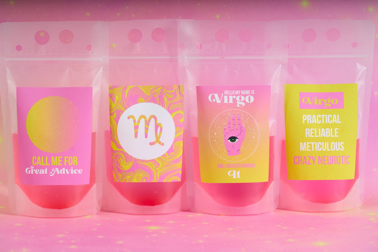 Virgo Zodiac Drink Pouch Set