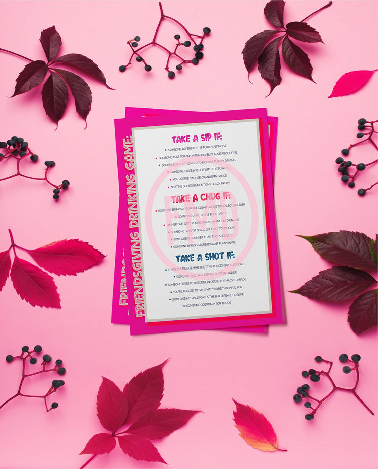Friendsgiving Party Printable Games