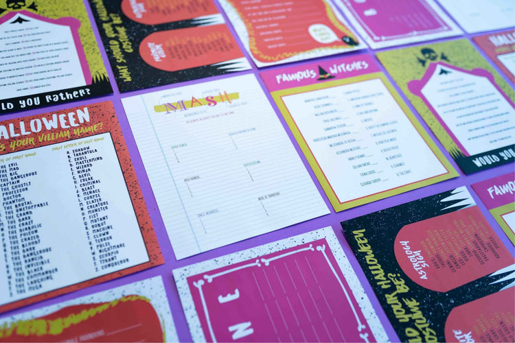 Halloween Printable Party Game Bundle