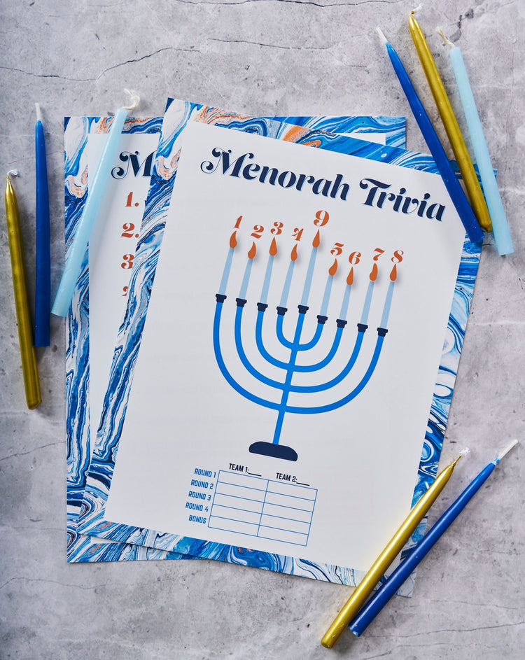 Hanukkah Printable Party Game Set