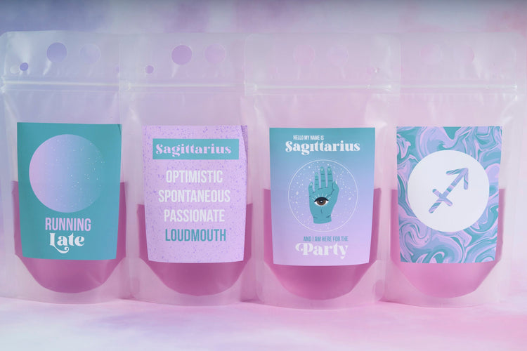 Sagittarius Zodiac Drink Pouch Set
