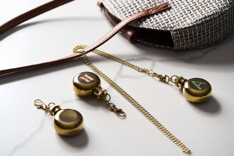 Monogram Flask Necklace
