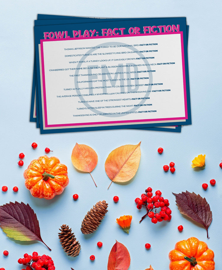 Friendsgiving Party Printable Games