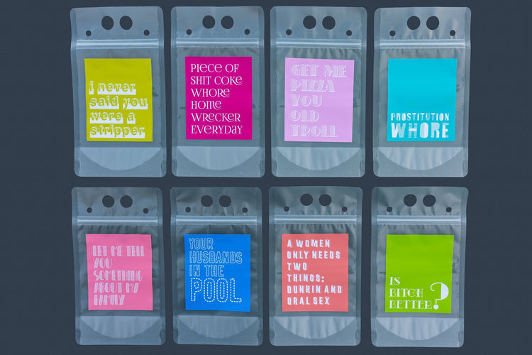 Real Housewives of New Jersey Drink Pouch Set