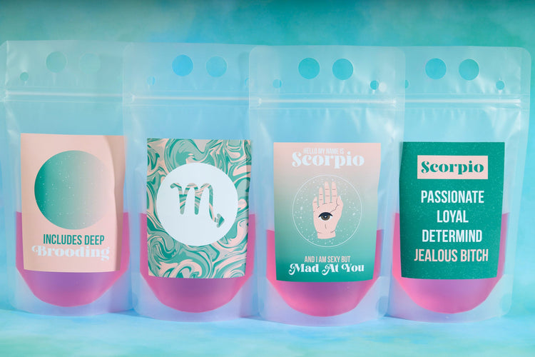 Scorpio Zodiac Drink Pouch Set