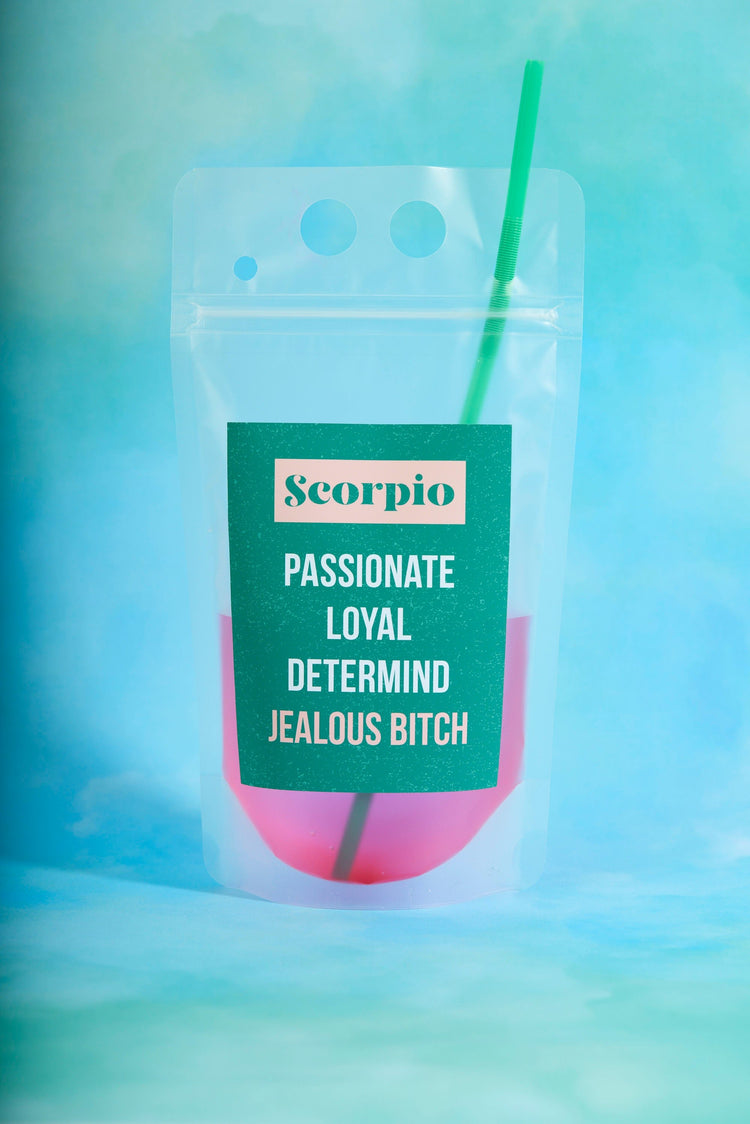 Scorpio Zodiac Drink Pouch Set