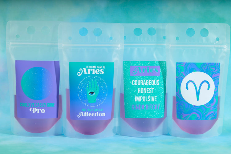 Aries Zodiac Drink Pouch Set