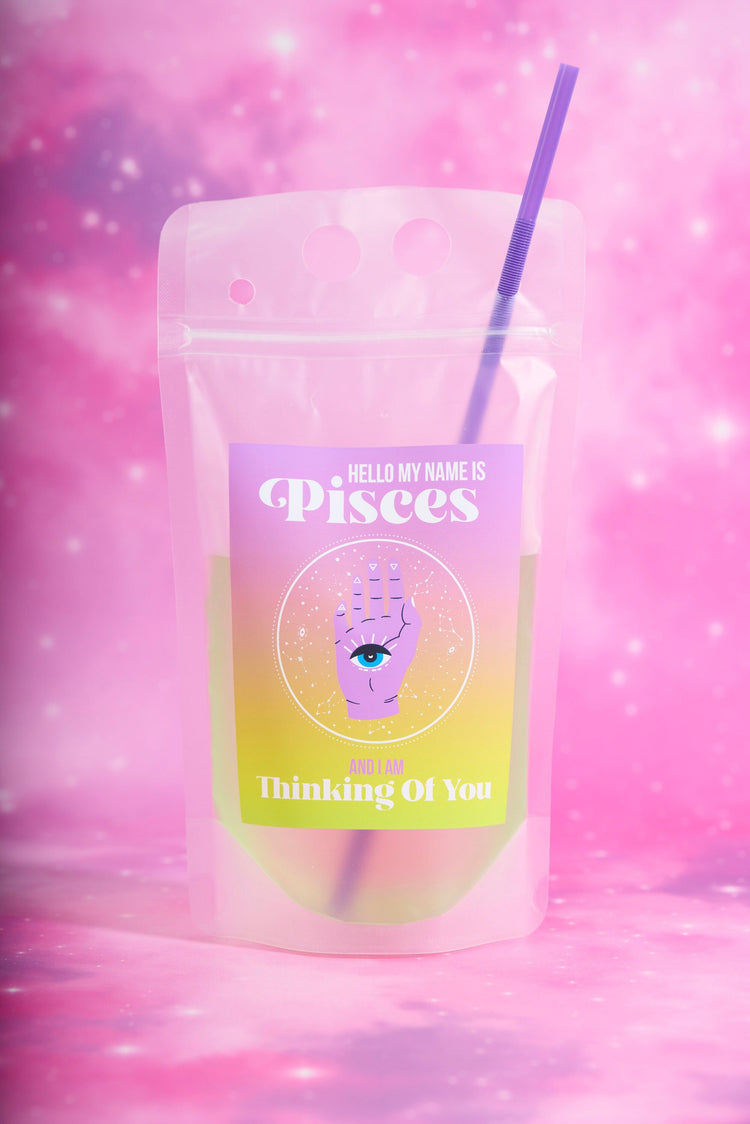 Pisces Zodiac Drink Pouch Set