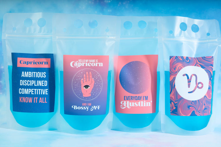 Capricorn Zodiac Drink Pouch Set