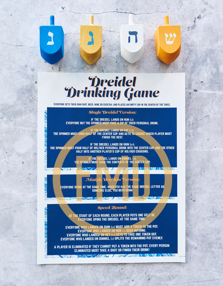 Hanukkah Printable Party Game Set