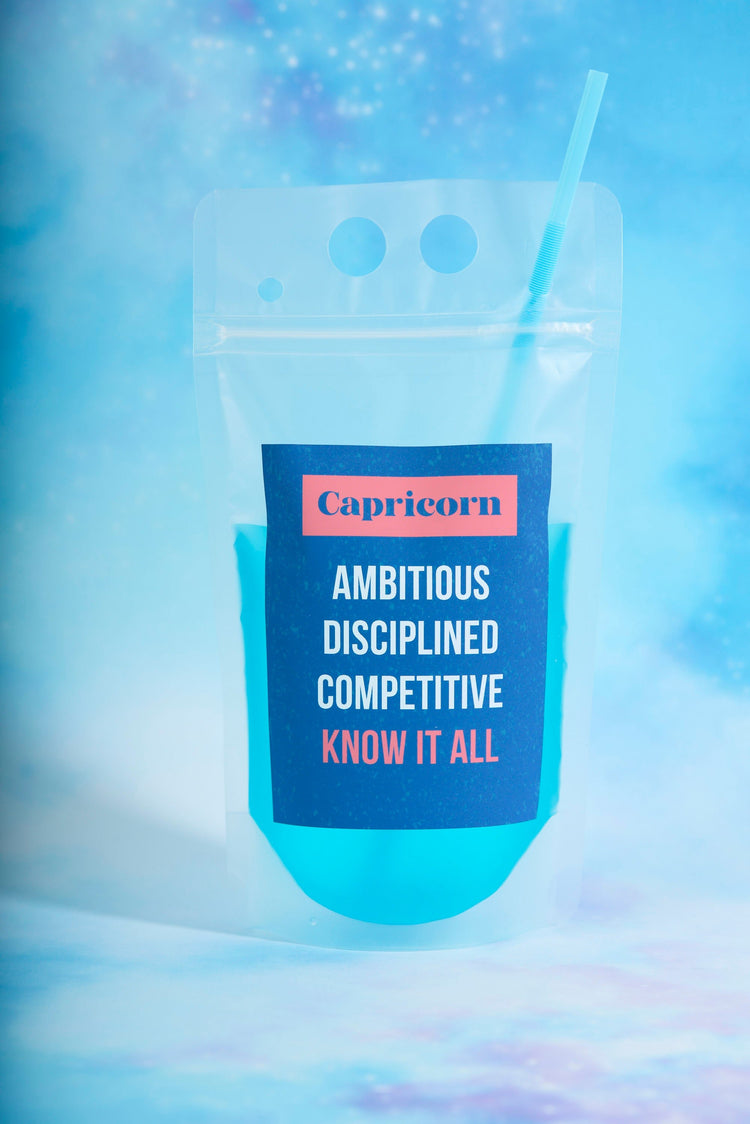 Capricorn Zodiac Drink Pouch Set