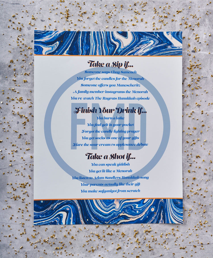 Hanukkah Printable Party Game Set