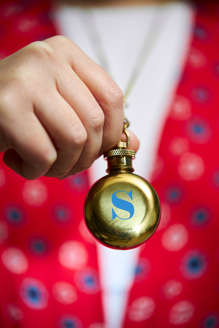 Monogram Flask Necklace