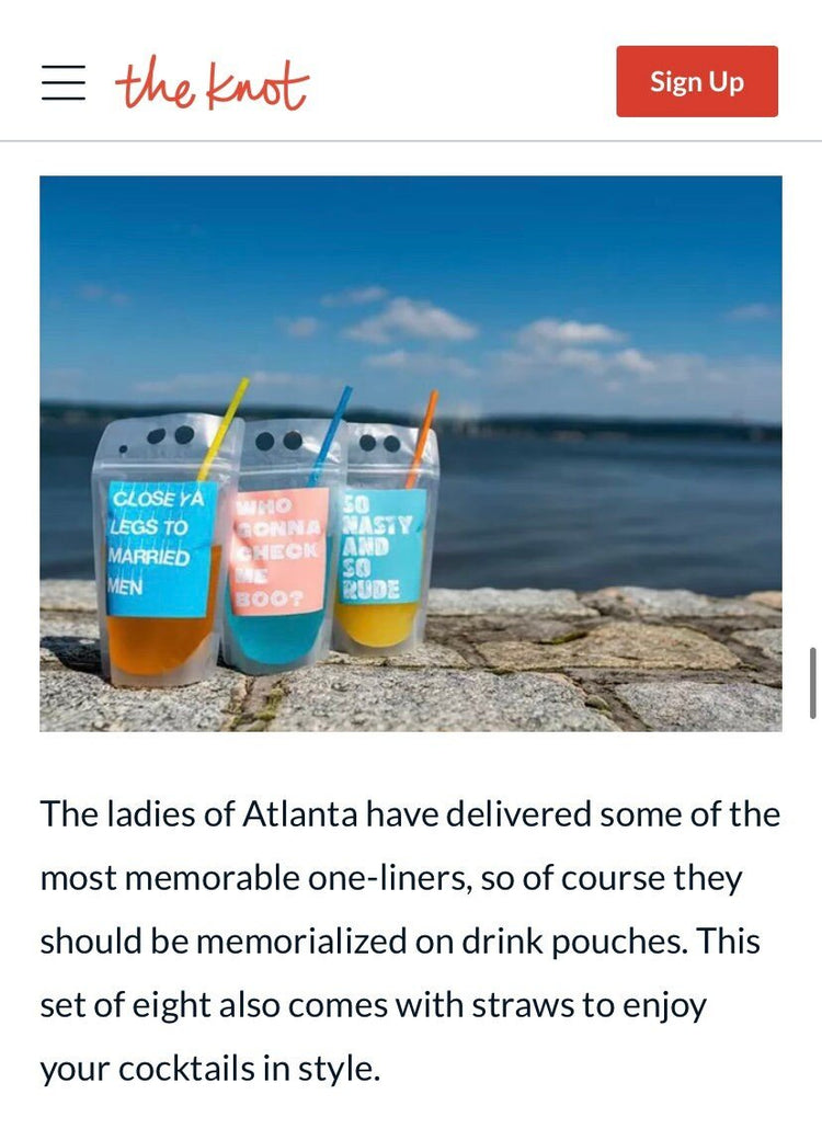 Real Housewives of Atlanta Drink Pouch Set