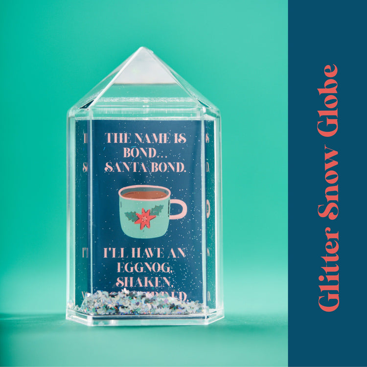 Santa Bond Glitter Snow Globe