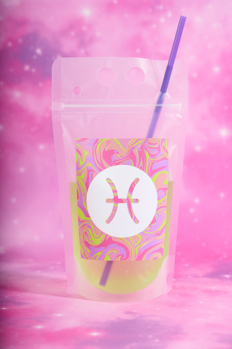 Pisces Zodiac Drink Pouch Set