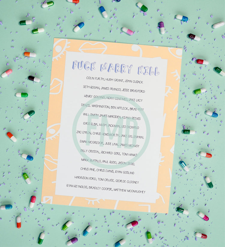 Romantic Comedy Printable Games