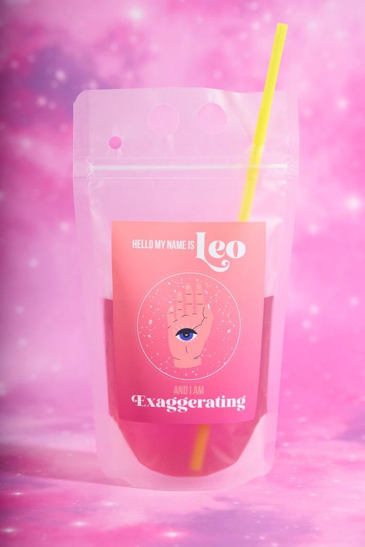 Leo Zodiac Drink Pouch Set