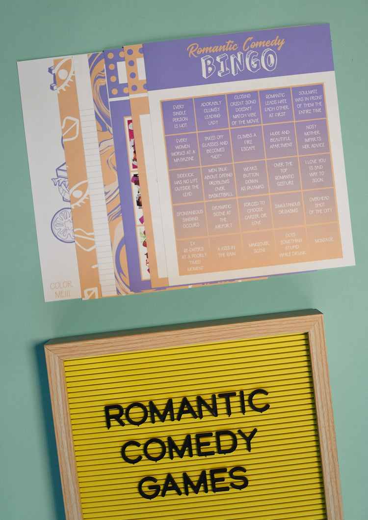 Romantic Comedy Printable Games