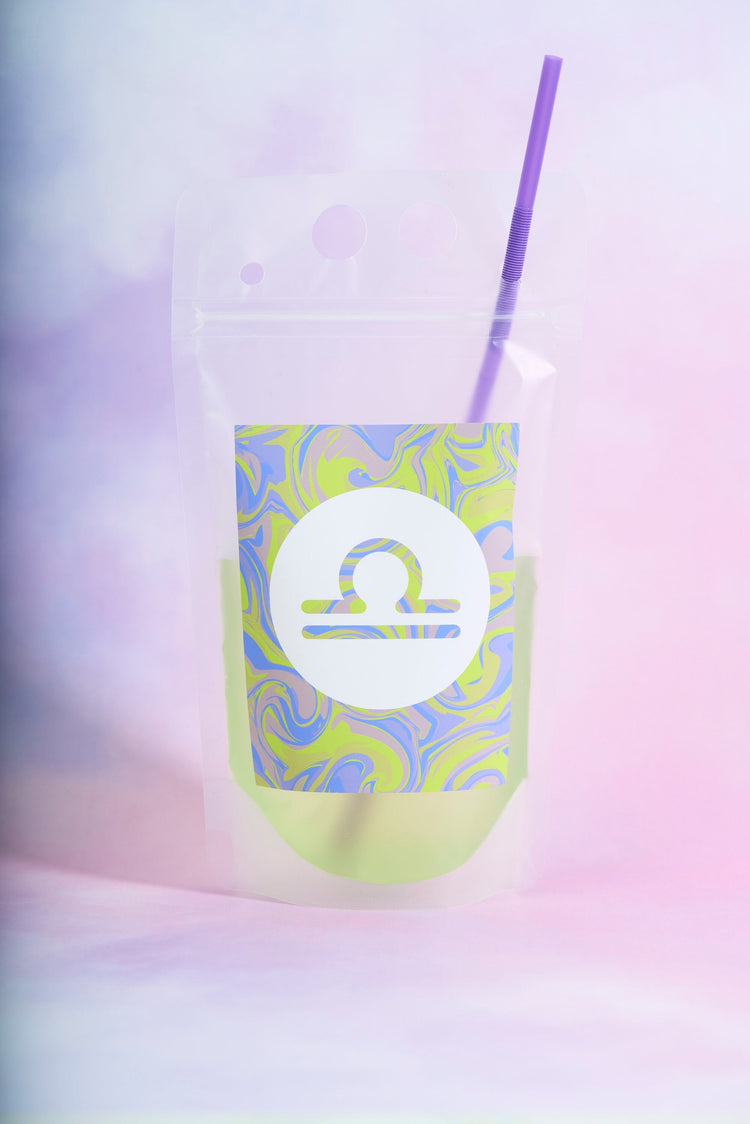 Libra Zodiac Drink Pouch Set