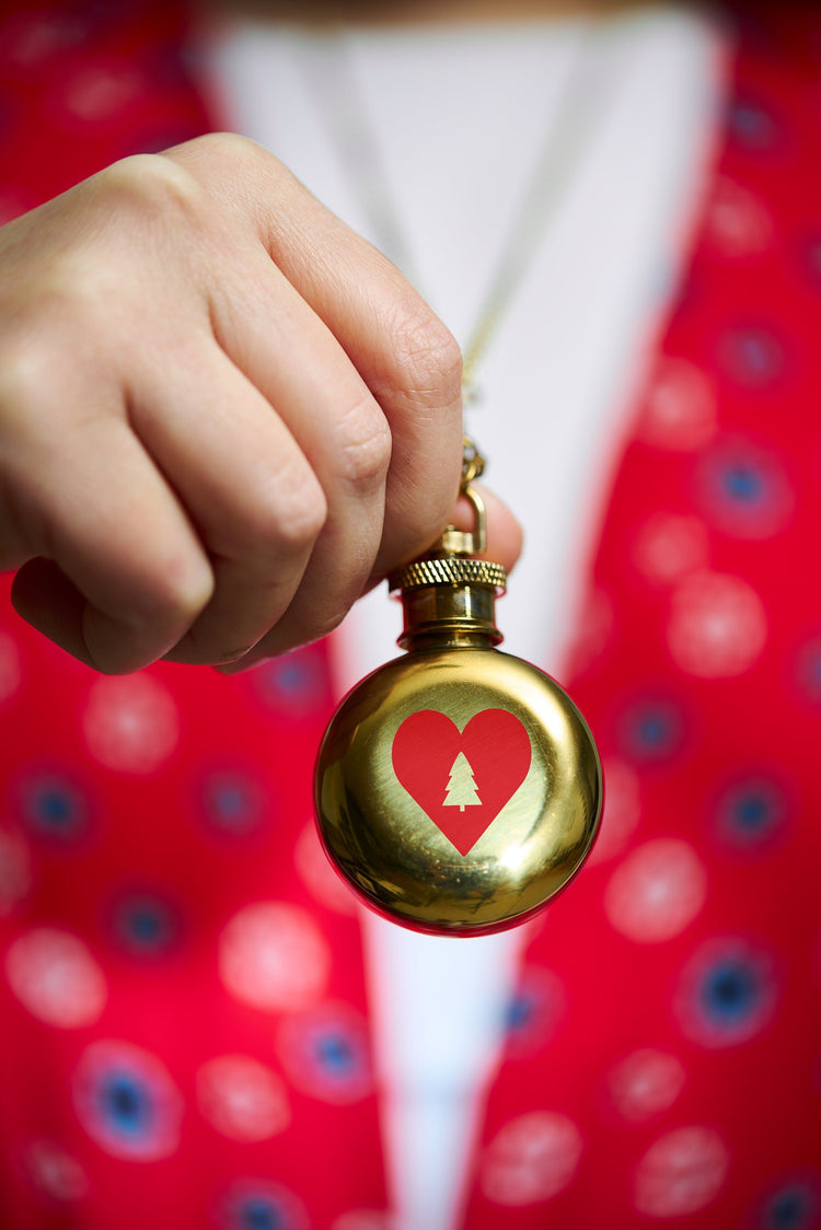 Holiday Flask Christmas Necklace