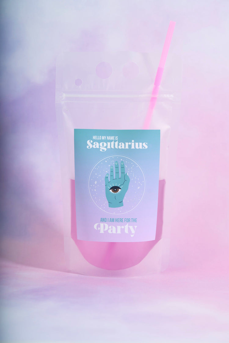 Sagittarius Zodiac Drink Pouch Set