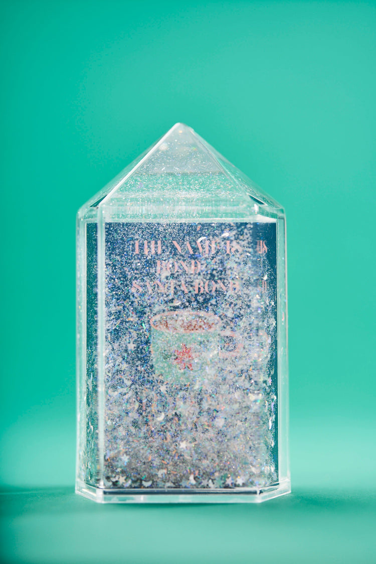 Santa Bond Glitter Snow Globe
