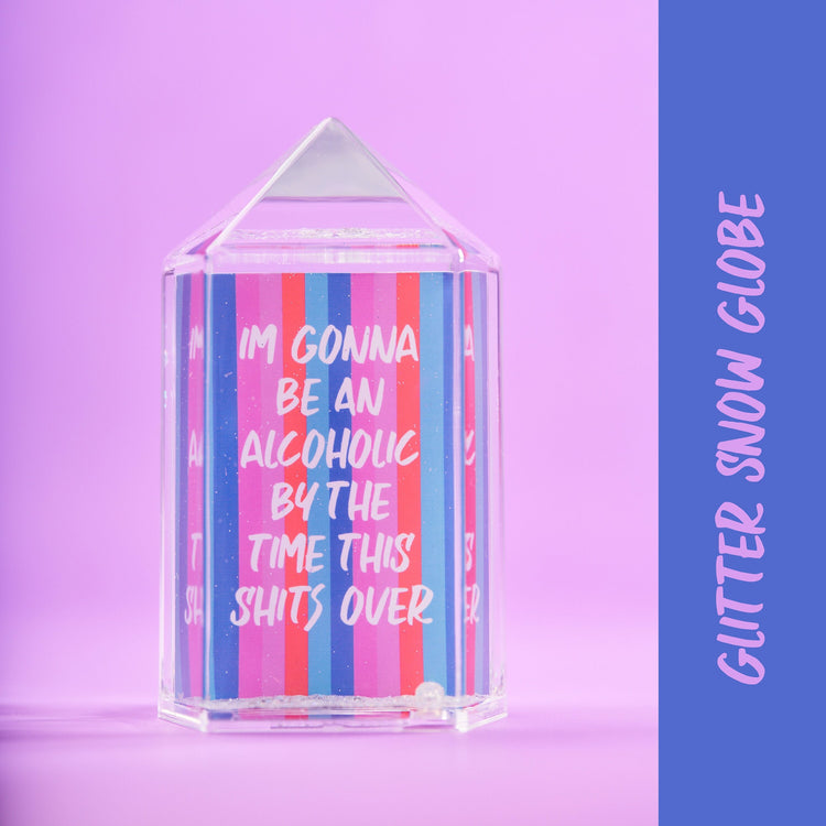 Erika Jayne Christmas, Real Housewives of Beverly Hill Gift, RHOBH Fan, Glitter Quote Snow Globe, Bravo Stocking Stuffer, Bachelorette Favor