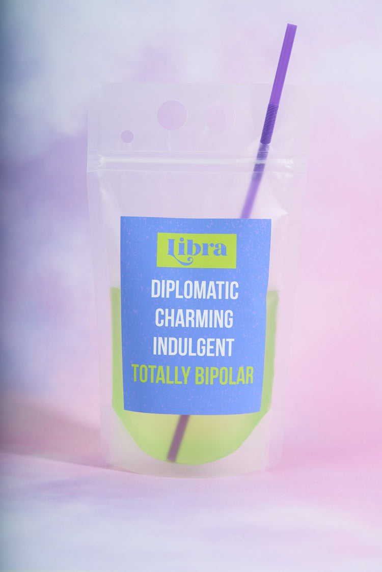 Libra Zodiac Drink Pouch Set