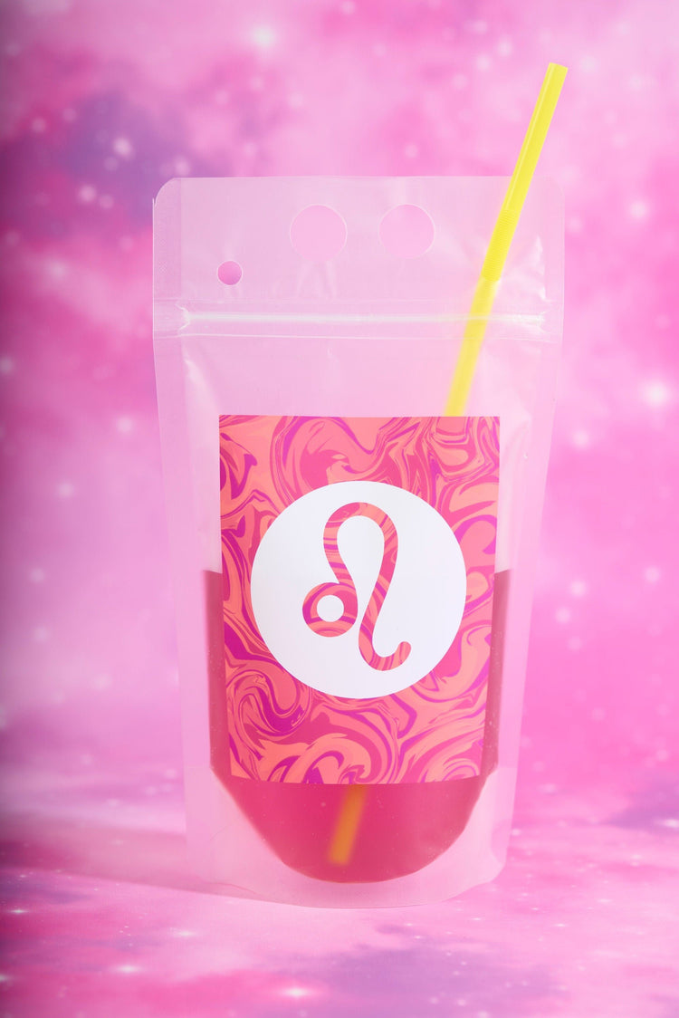 Leo Zodiac Drink Pouch Set