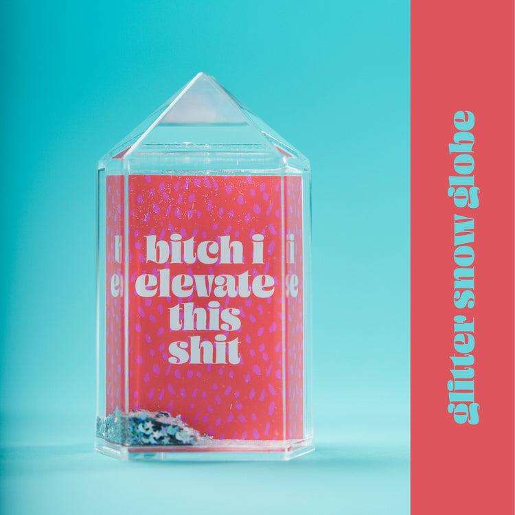 Bitch I Elevate This Shit Snow Globe