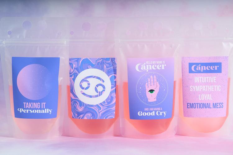Cancer Zodiac Drink Pouch Set