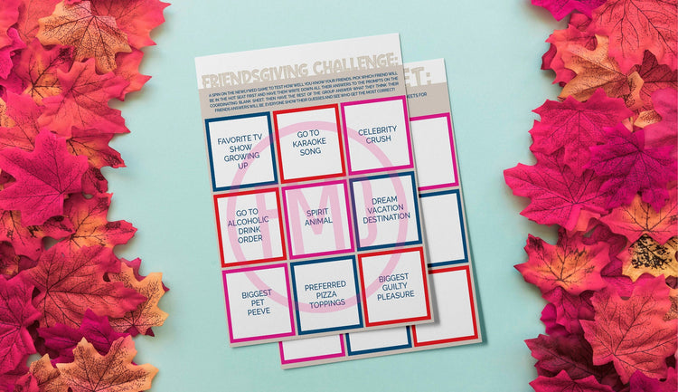 Friendsgiving Party Printable Games