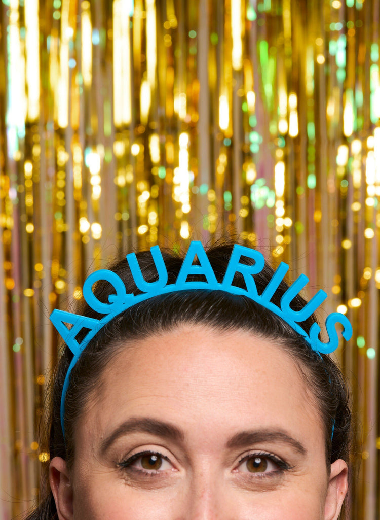 Aquarius Birthday Headband