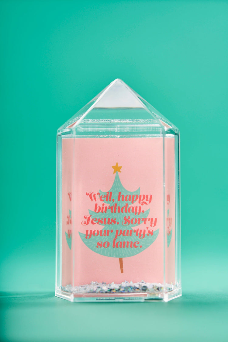 Happy Birthday Jesus Snow Globe