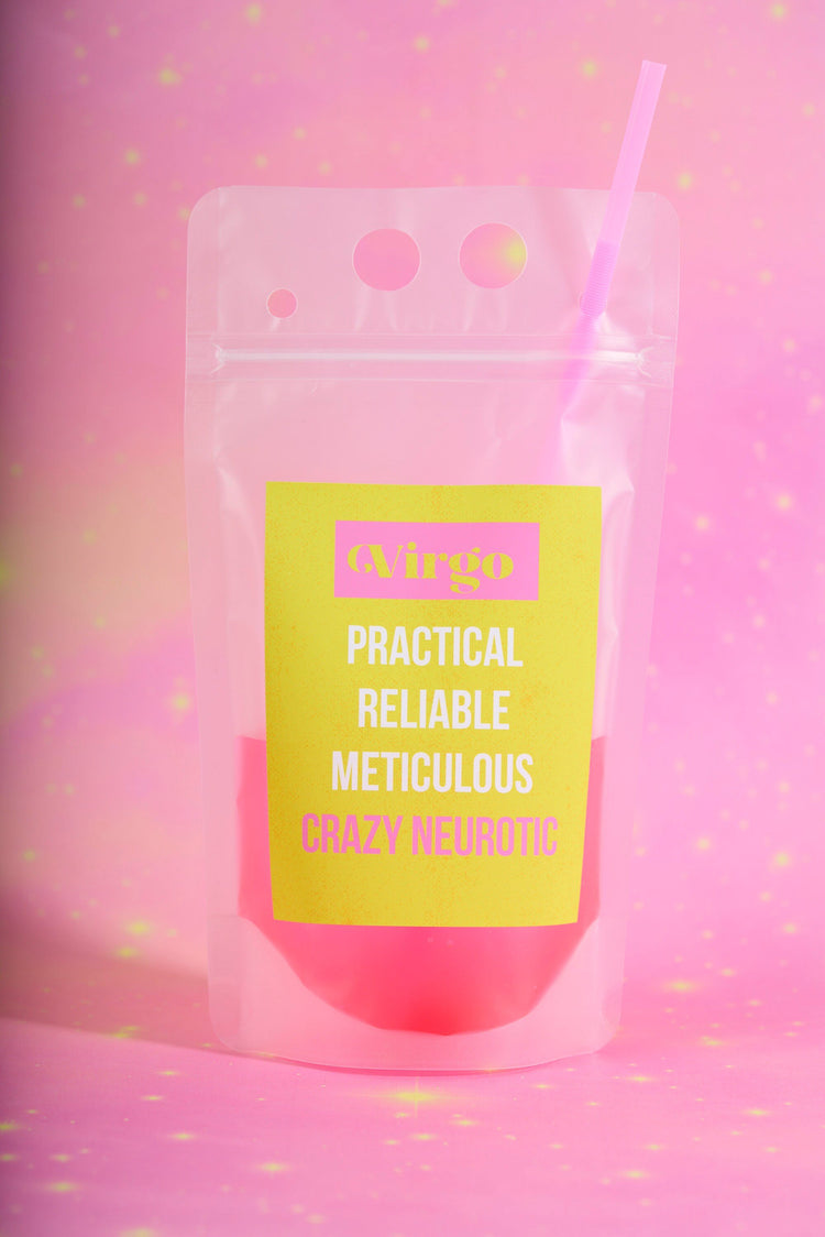 Virgo Zodiac Drink Pouch Set