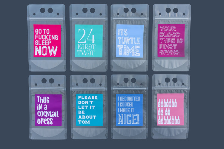 Real Housewives of New York Drink Pouch Set