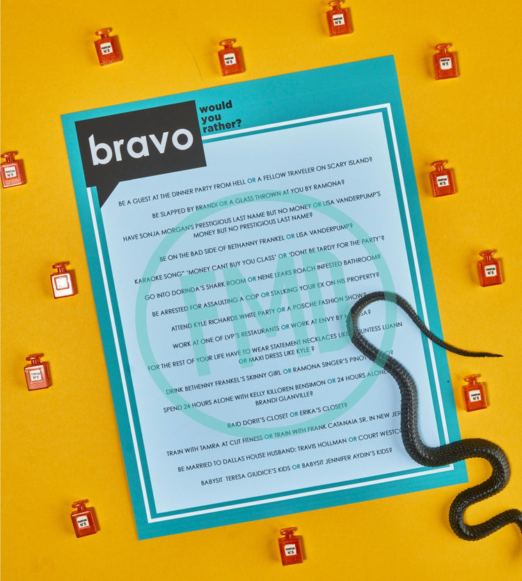 Real Housewives Printable Party Games