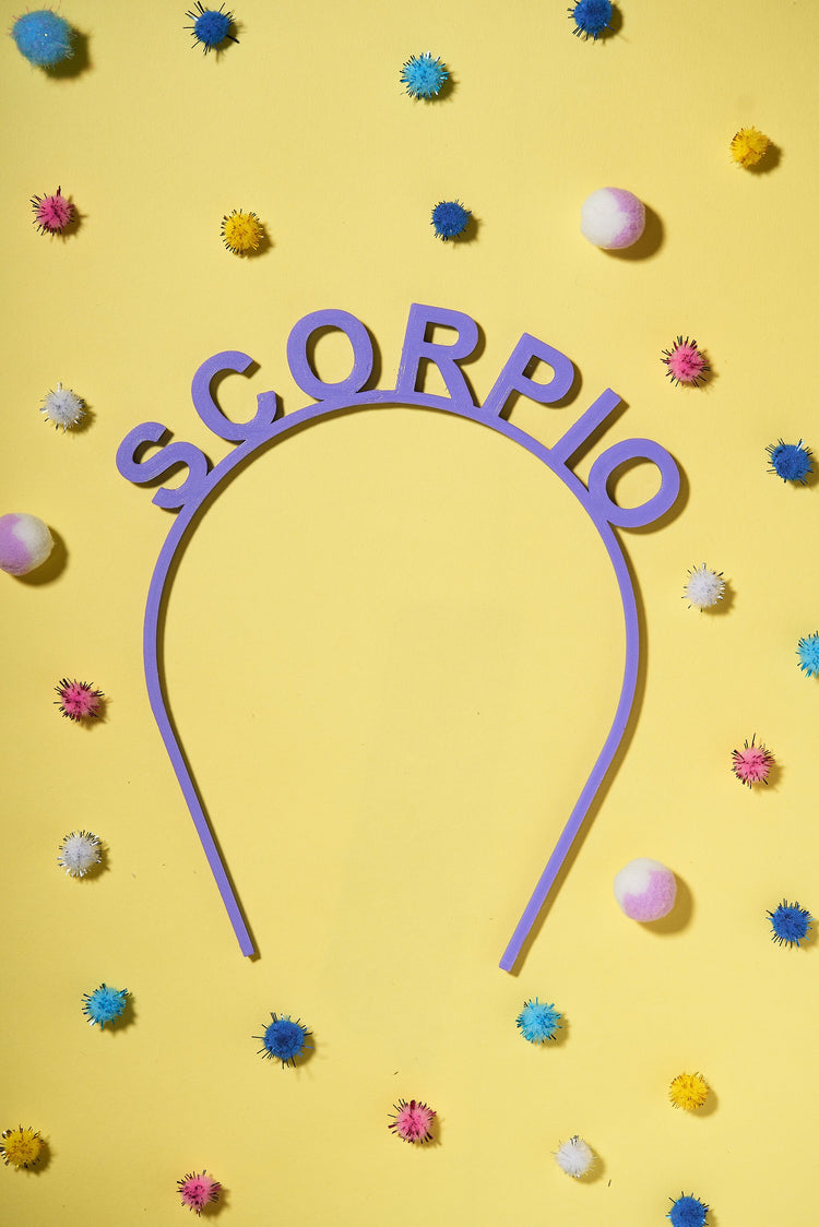 Scorpio Birthday Headband