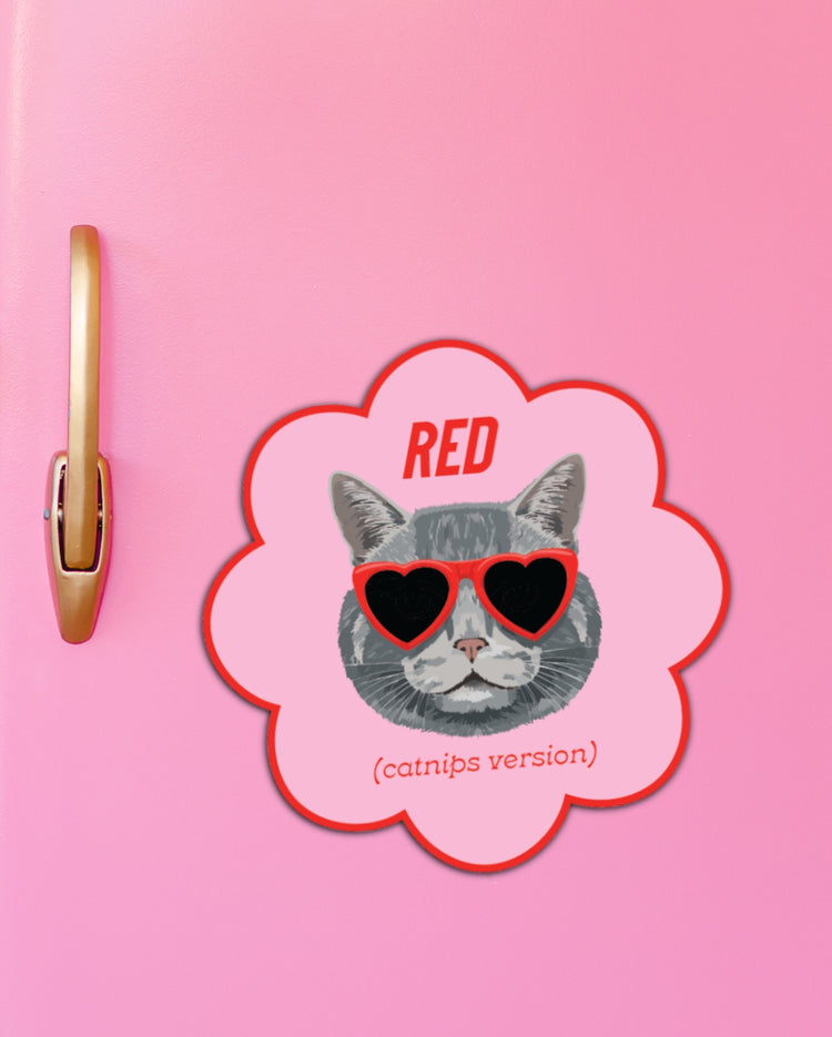 Red Catnips Version Magnet