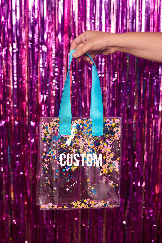 Personalized Mini Glitter Tote